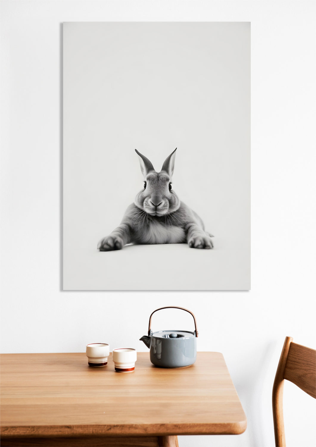 Obraz Vintage Artystyczny | Zając 2 | Portret Zwierząt Pop Art