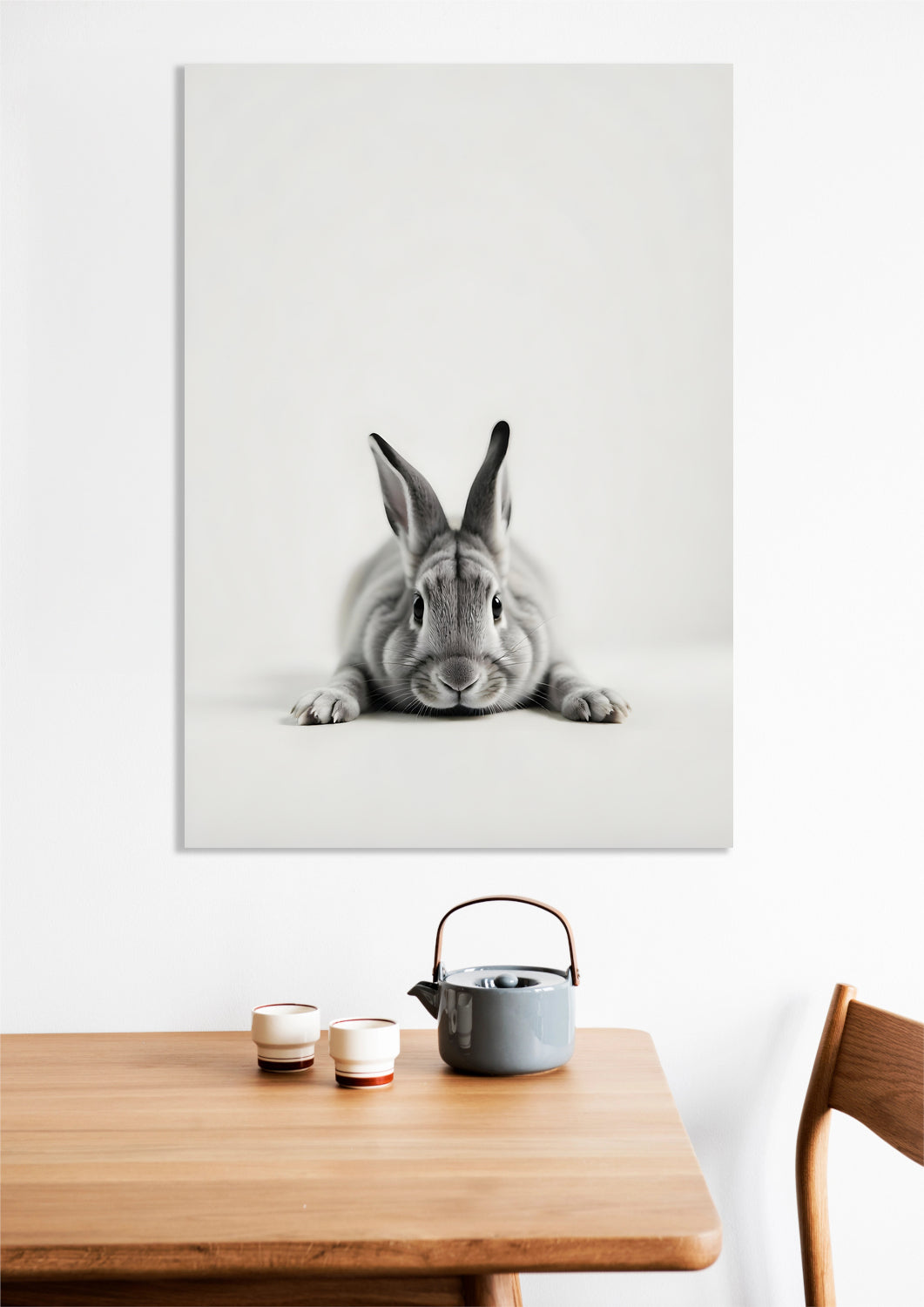 Obraz Vintage Artystyczny | Zając 3 | Portret Zwierząt Pop Art