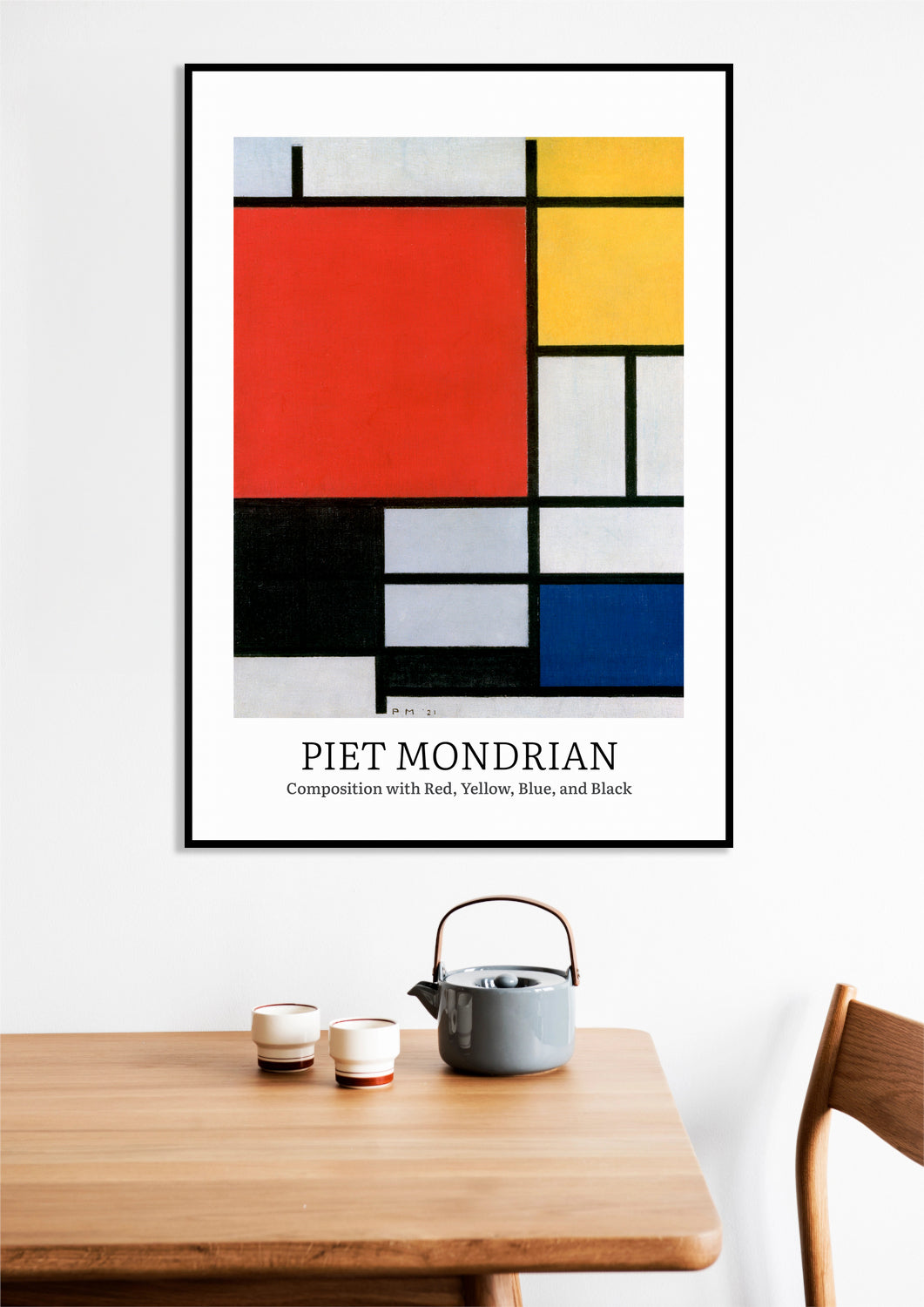 Obraz Design Composition 3, Mondrian Vintage do Salonu