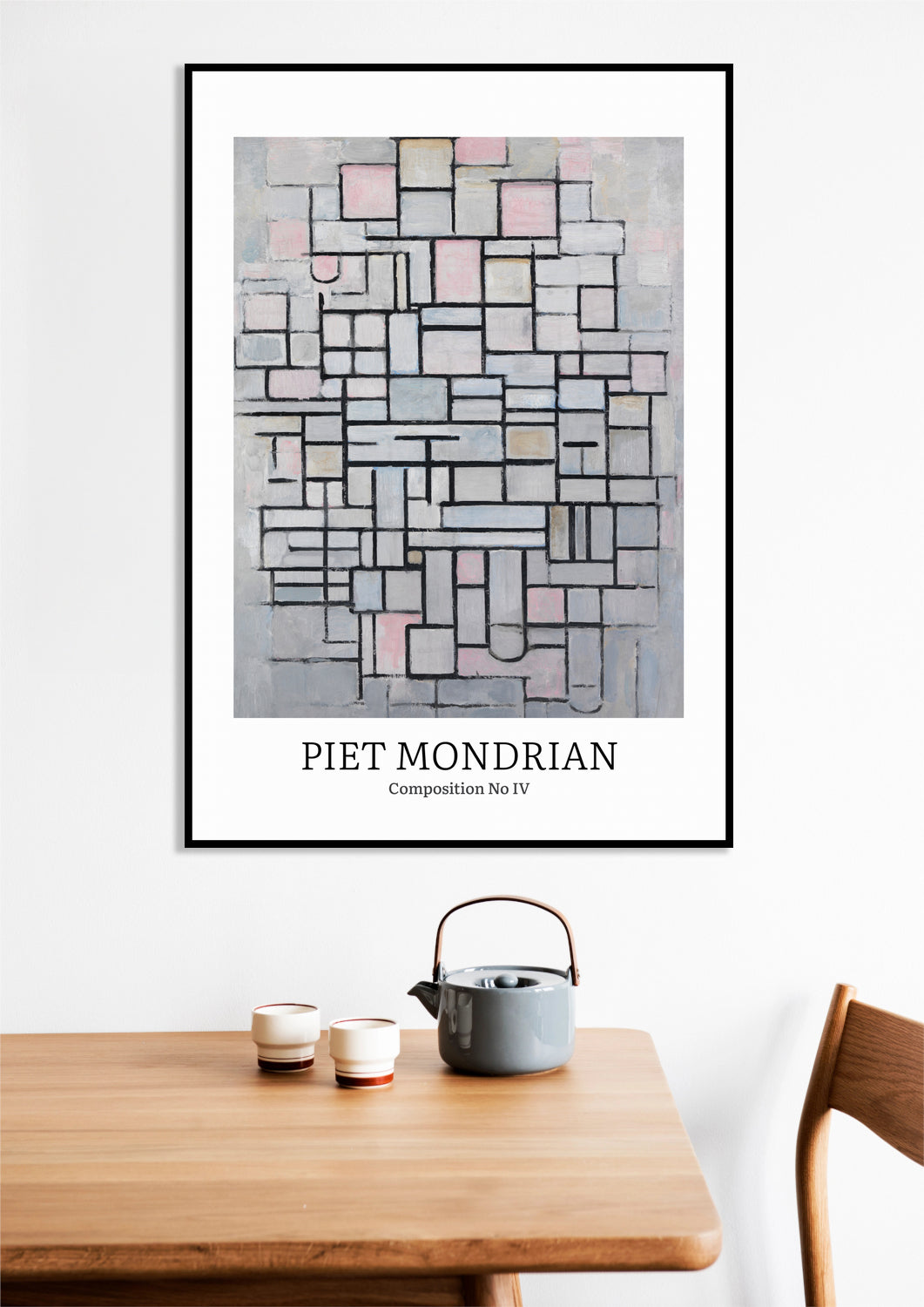 Obraz Design Composition 4, Mondrian Vintage do Salonu