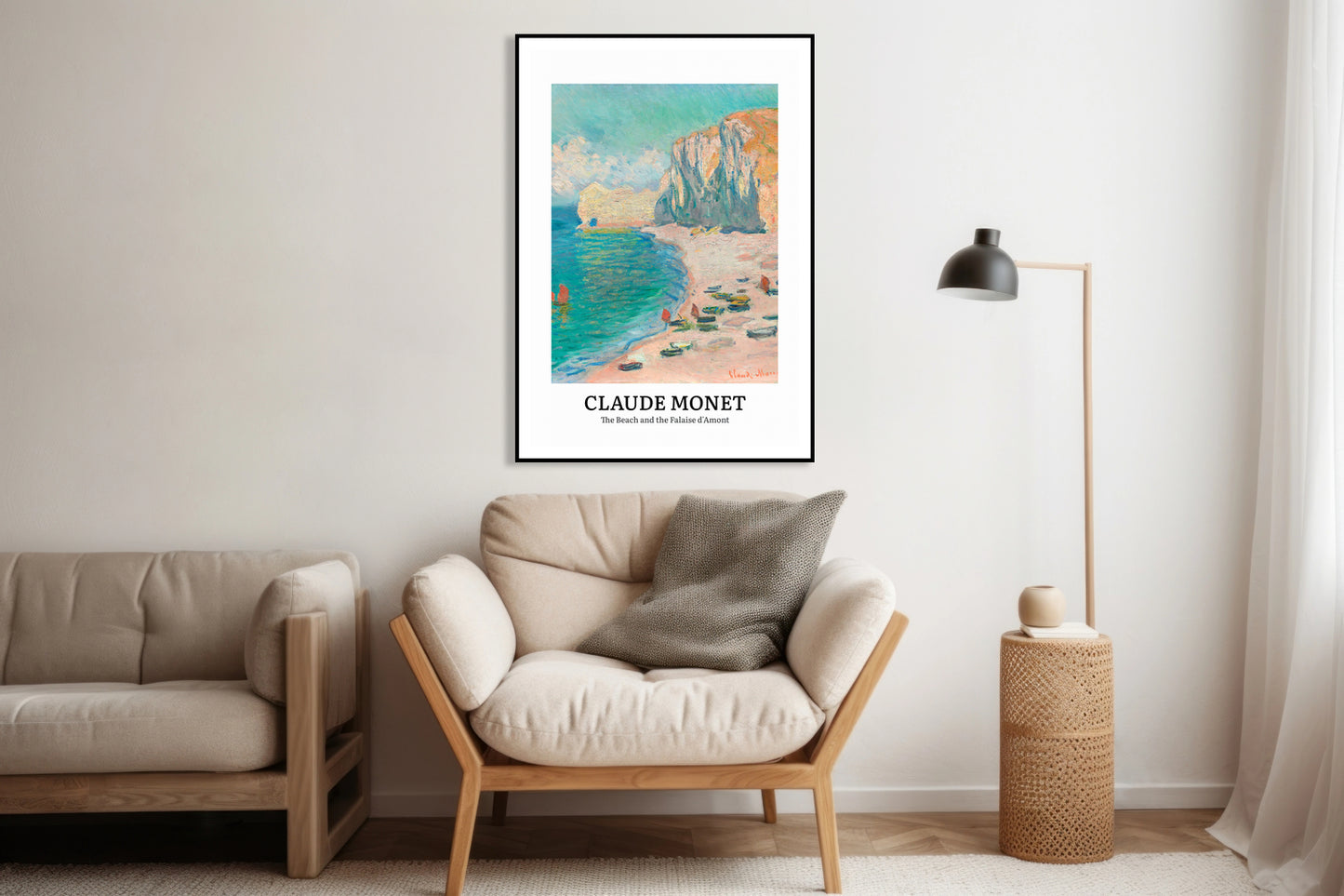 Plakat Design The Beach, Monet Vintage do Salonu