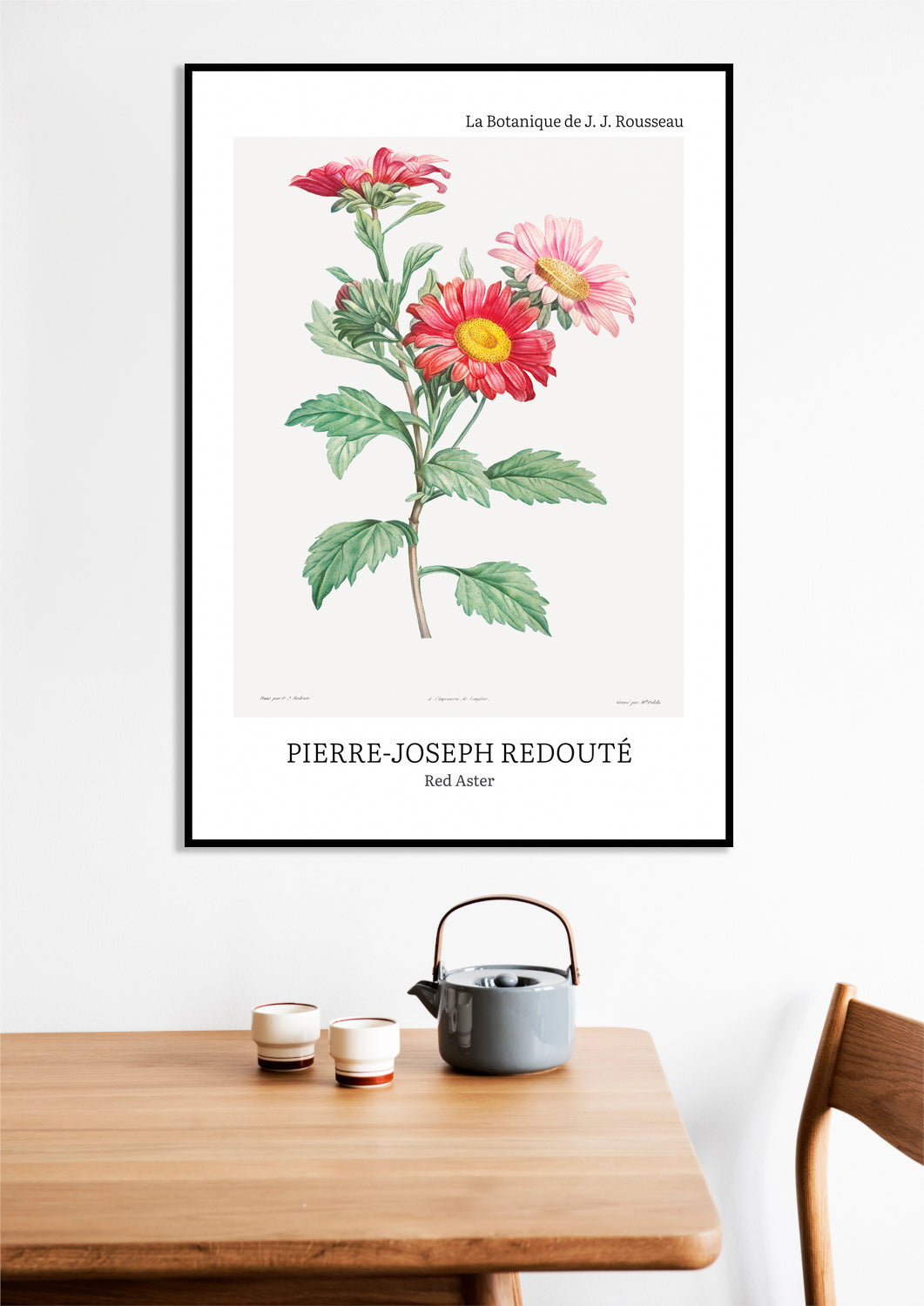 Obraz Design Red Aster, Redoute Vintage do Salonu