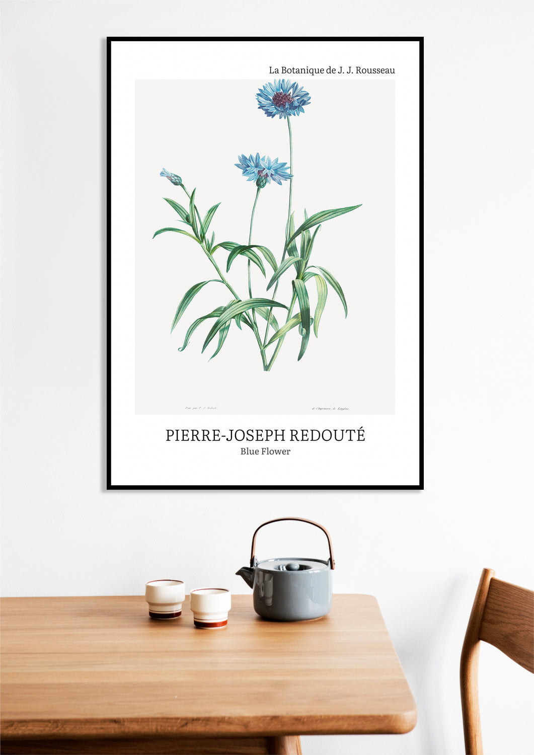 Obraz Design Blue Flower, Redoute Vintage do Salonu