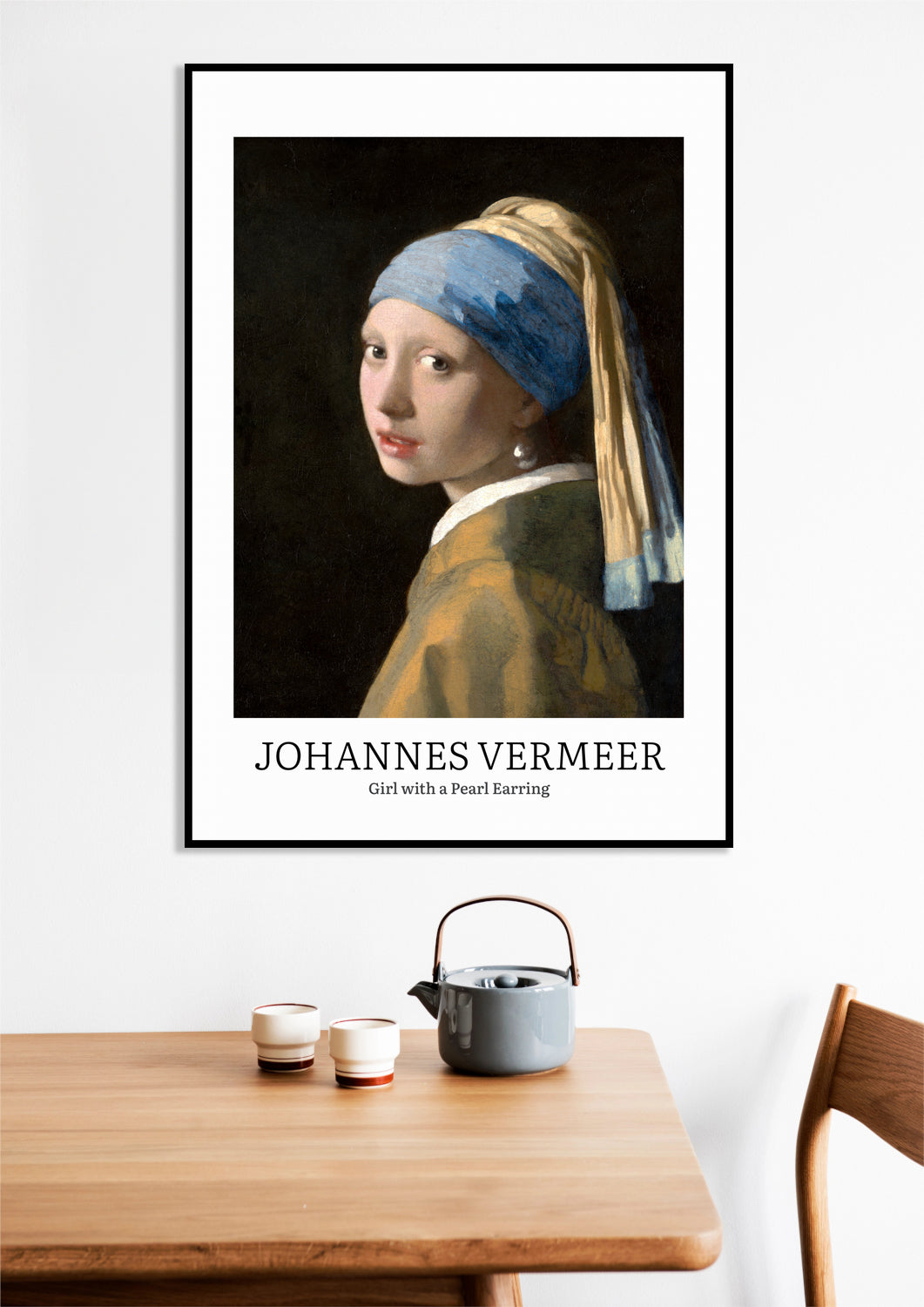Obraz Design Girl with a Pearl, Vermeer Vintage do Salonu