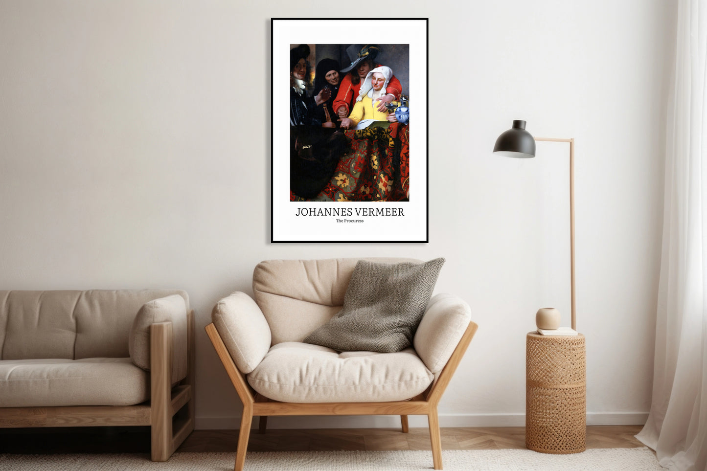 Plakat Design The Procuress, Vermeer Vintage do Salonu