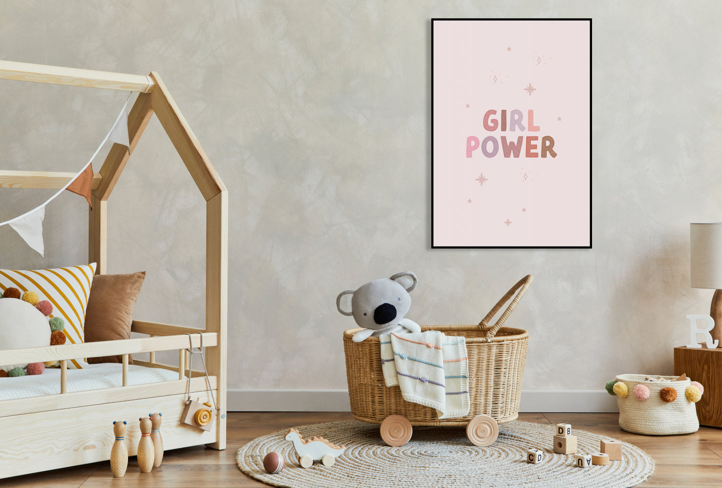 Plakat Wzory dla Dzieci, Dziewczynki Do Pokoju - Girl