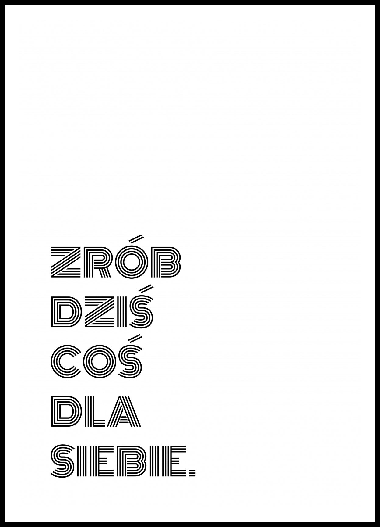 Plakat Z Napisami Nowoczesny Cytat Coś Dla Siebie
