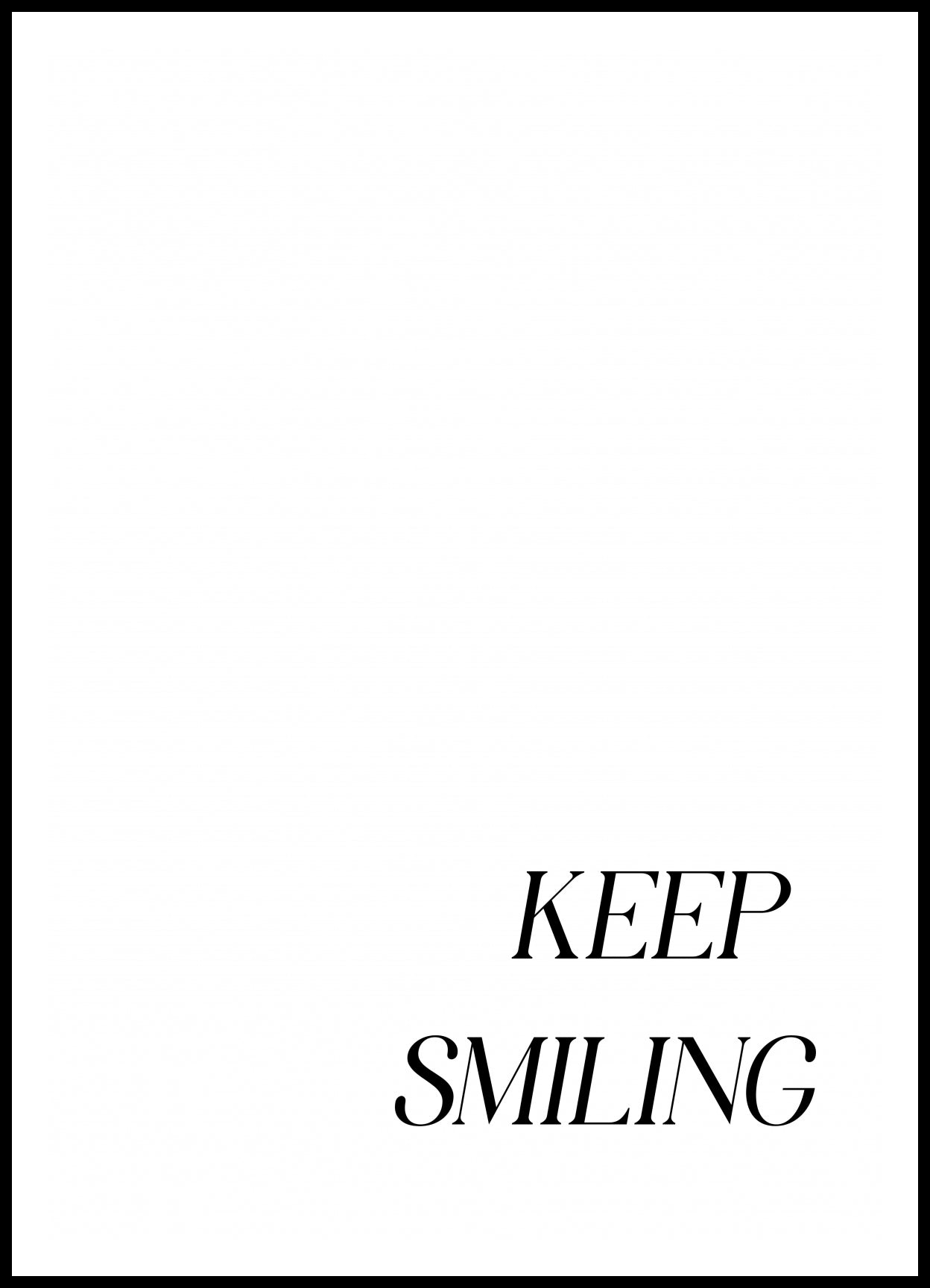 Plakat Z Napisami Nowoczesny Cytat Keep Smiling