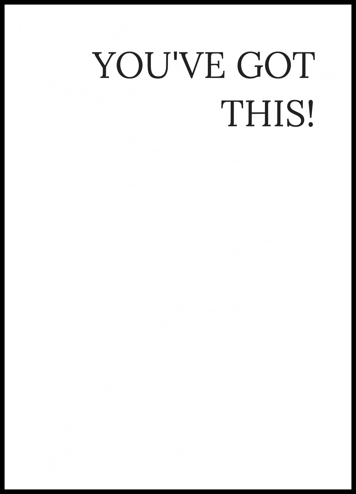 Plakat Z Napisami Nowoczesny Cytat You've Got This