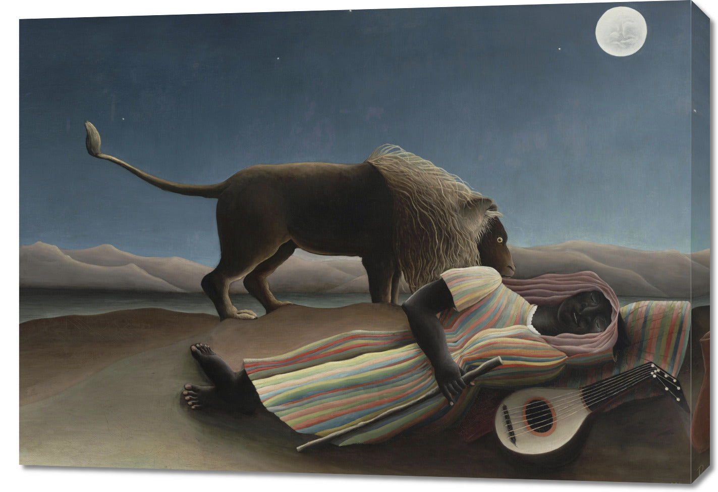 Obraz The Sleeping Gypsy, Rousseau Vintage do Salonu