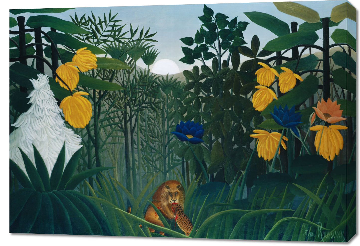 Obraz The Repast of the Lion, Rousseau Vintage do Salonu