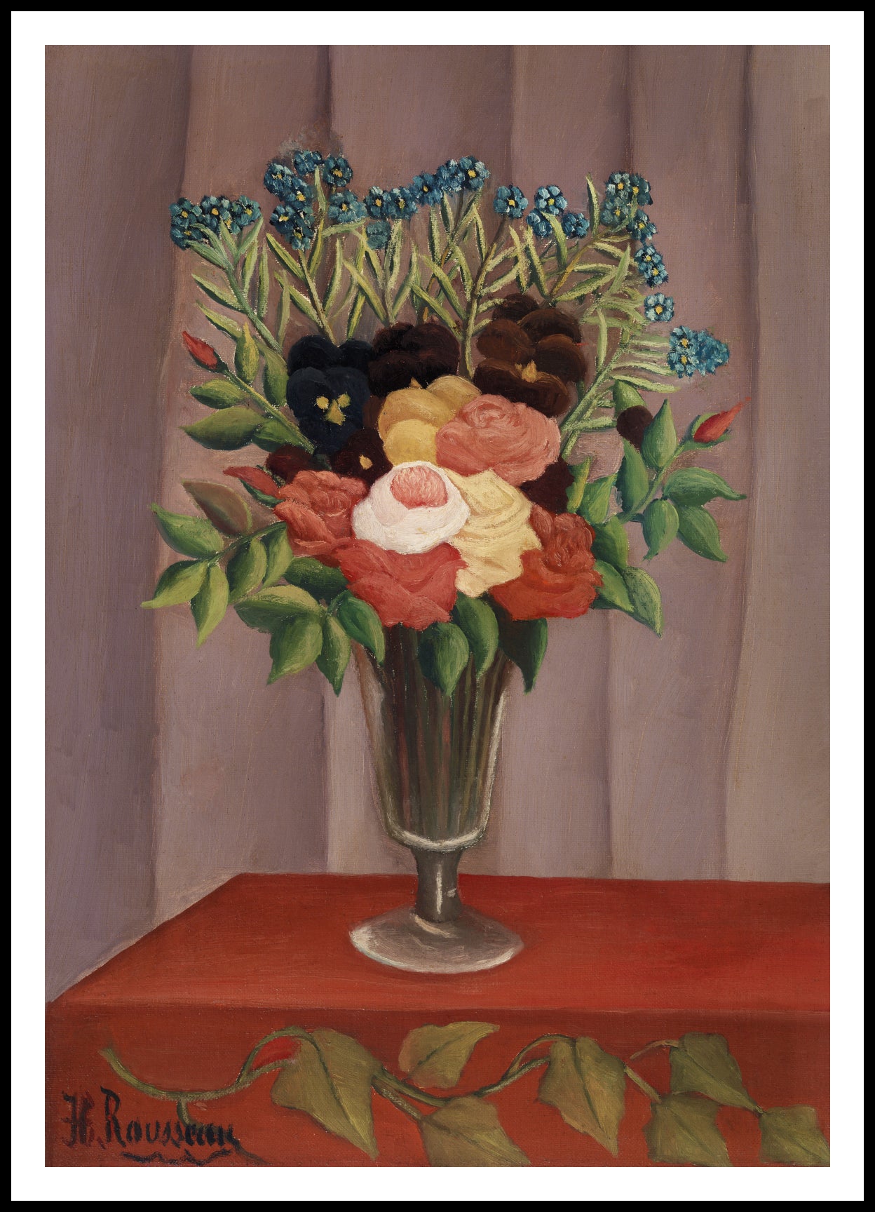 Plakat Bouquet of Flowers 2, Rousseau Vintage do Salonu
