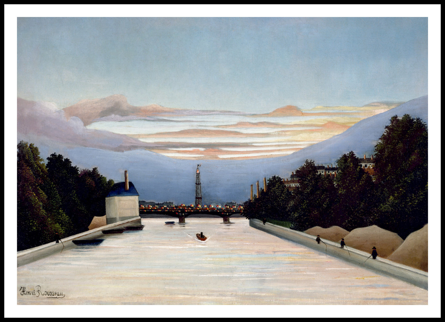 Plakat The Eiffel Tower, Rousseau Vintage do Salonu