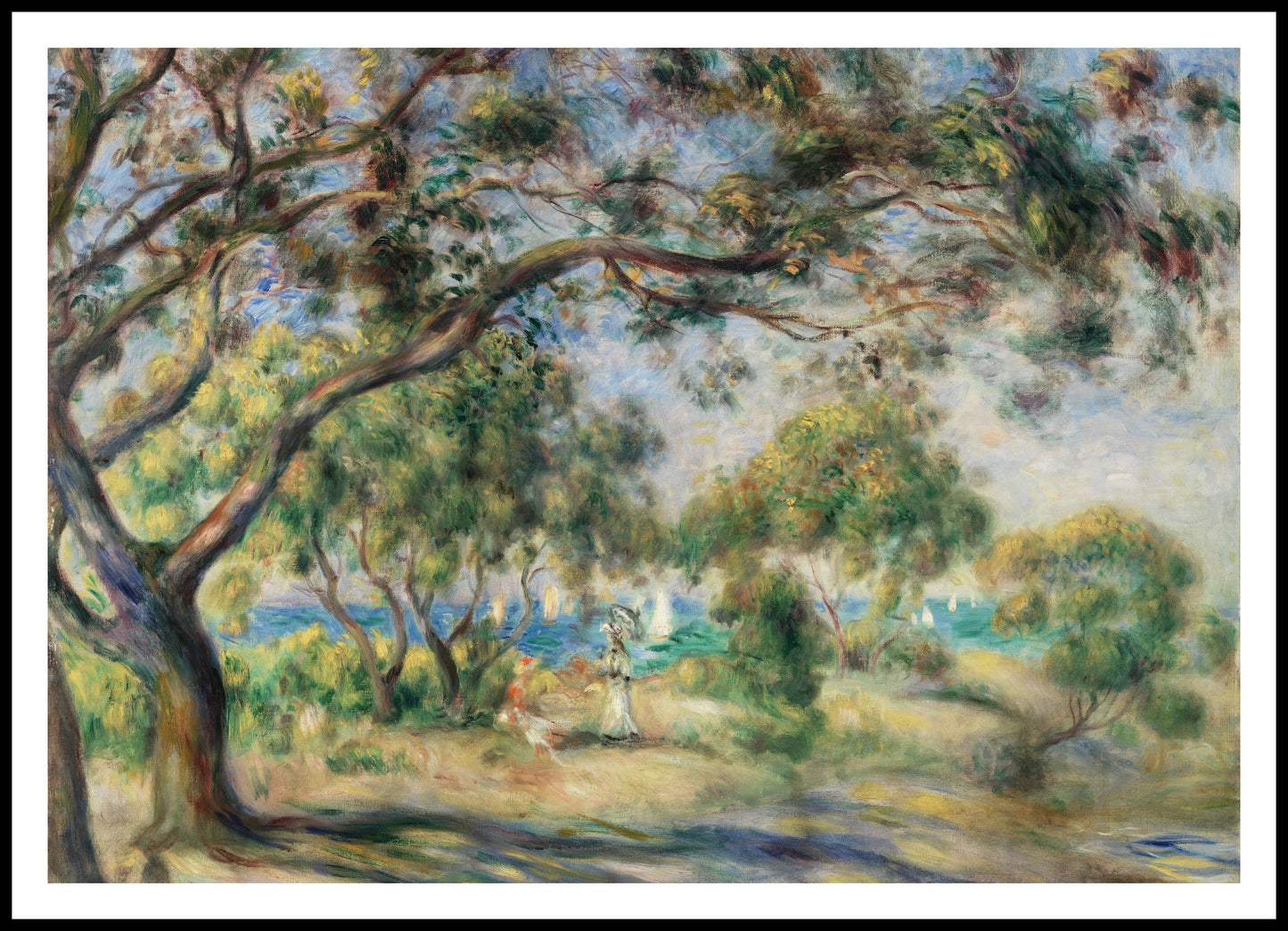 Plakat Paysage, Pierre-Auguste Renoir Vintage do Salonu