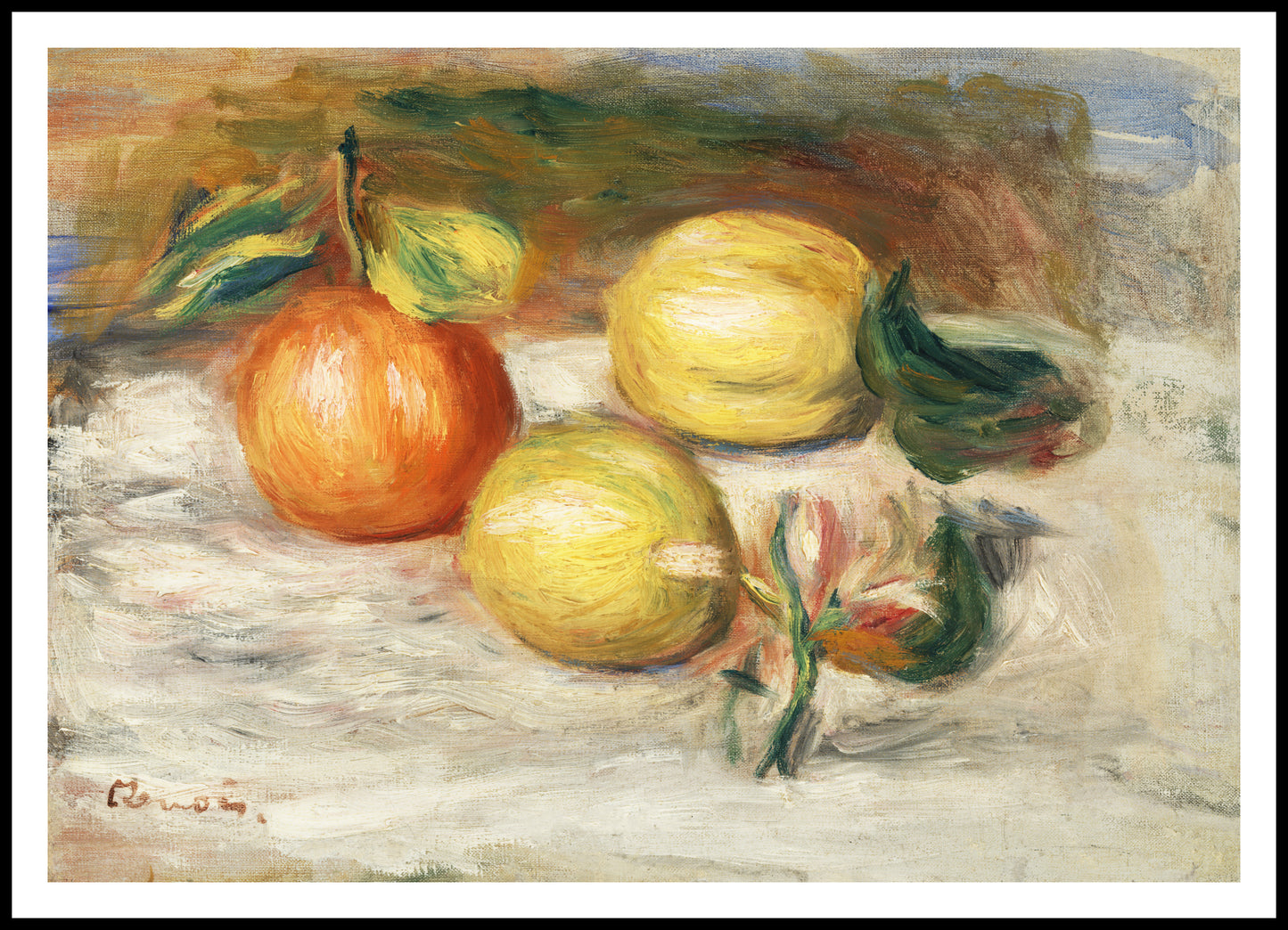 Plakat Lemons and Orange, Pierre-Auguste Renoir do Salonu