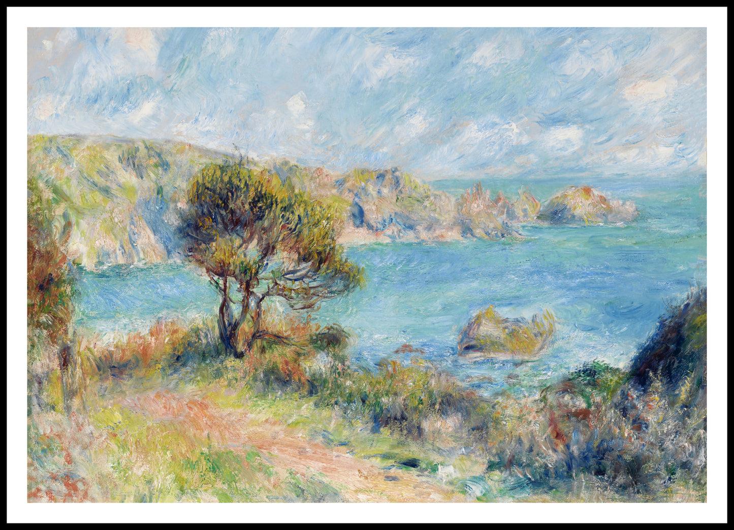 Plakat View at Guernsey, Pierre-Auguste Renoir do Salonu