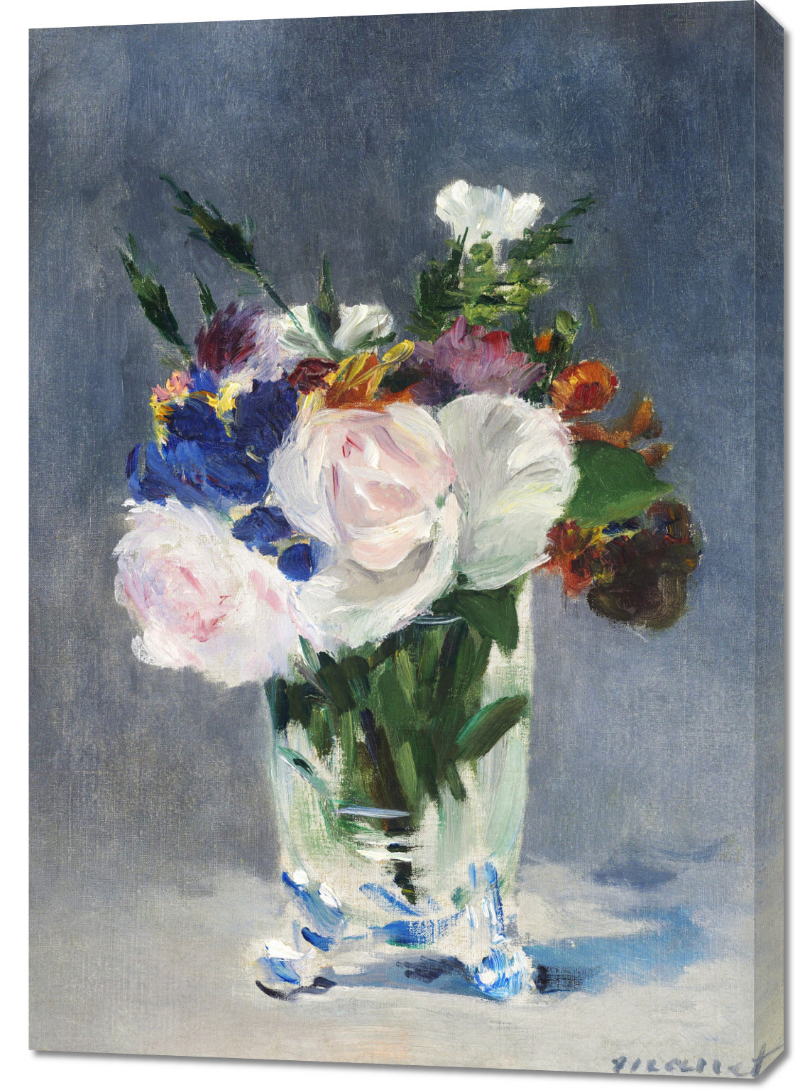 Obraz Flowers in a Crystal Vase, Edouard Manet do Salonu