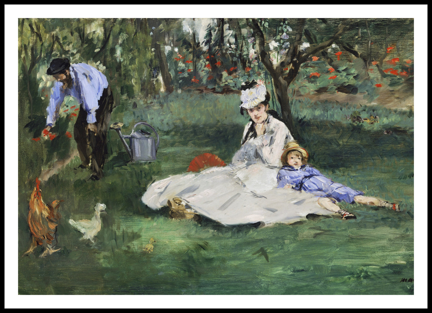 Plakat The Monet Family, Édouard Manet Vintage do Salonu