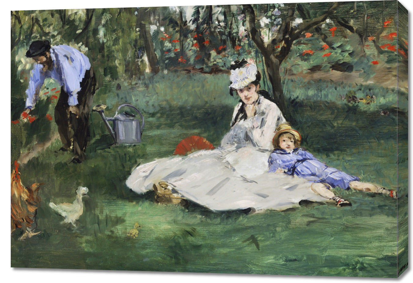 Obraz The Monet Family, Édouard Manet Vintage do Salonu
