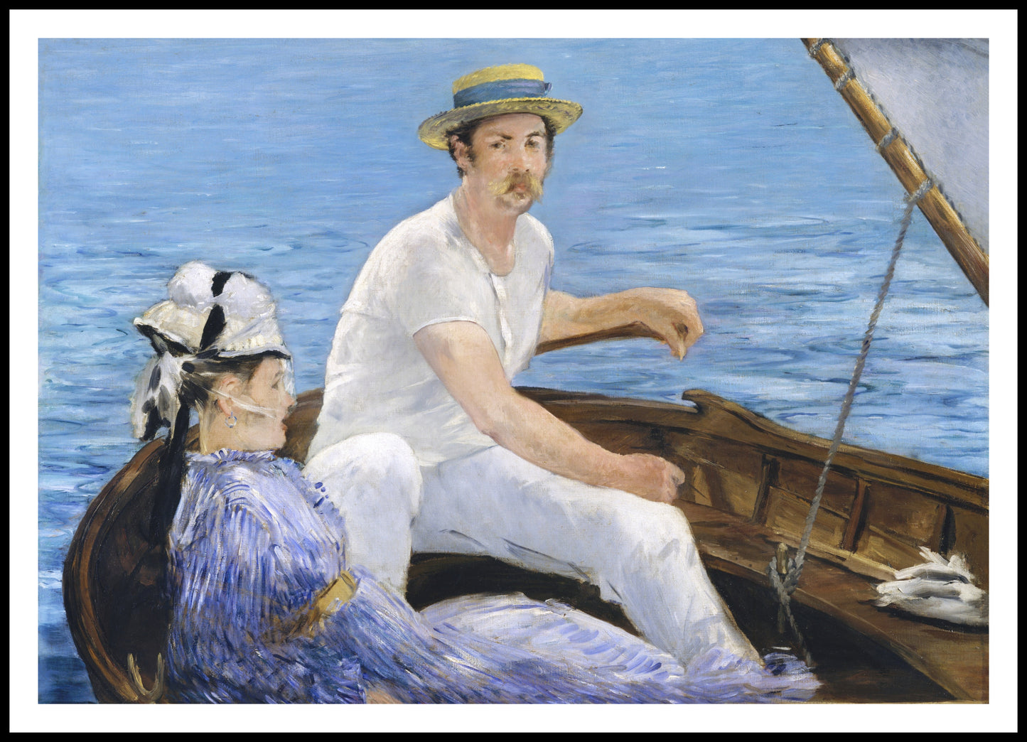 Plakat Boating, Édouard Manet Vintage do Salonu