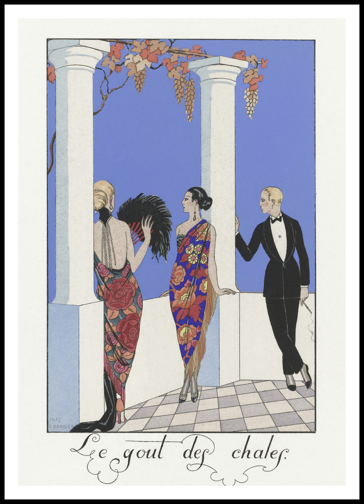 Plakat Le Gout Des Chales, Barbier Vintage do Salonu