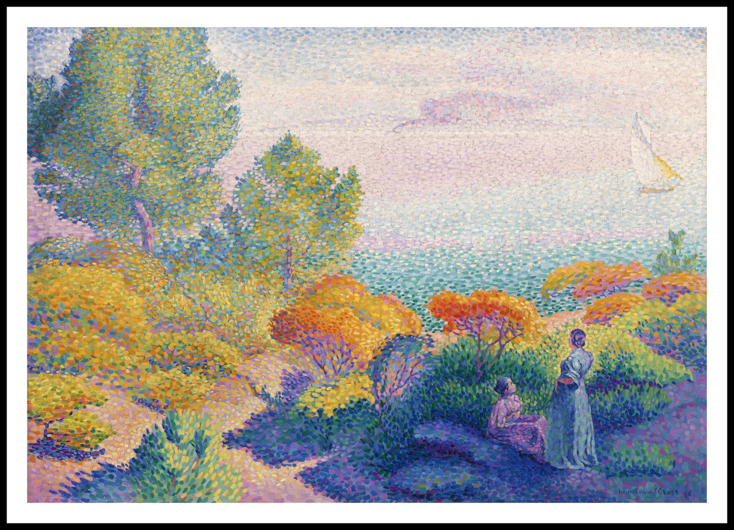 Plakat Two Women, Henri-Edmond Cross Vintage do Salonu