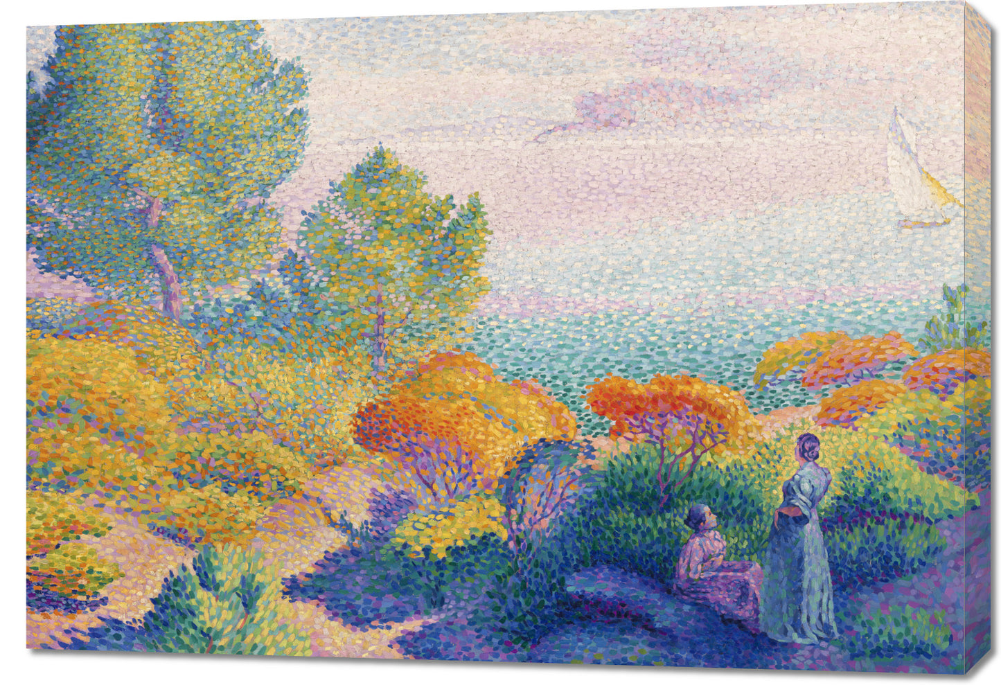 Obraz Two Women, Henri-Edmond Cross Vintage do Salonu