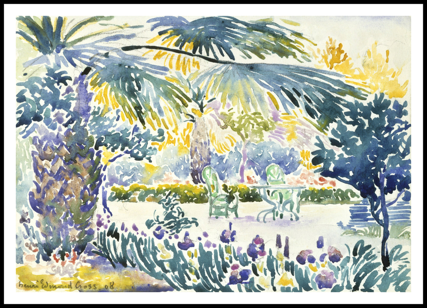 Plakat Garden, Henri-Edmond Cross Vintage do Salonu