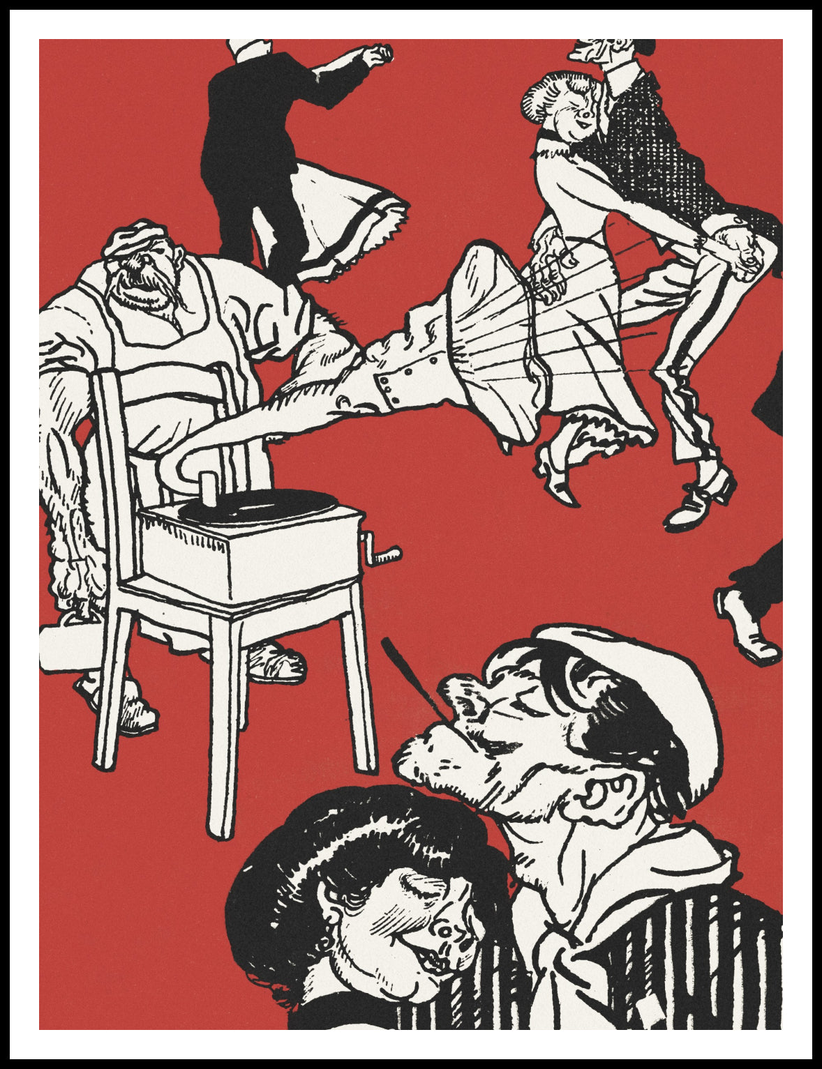 Plakat Tancerze, Moriz Jung Vintage do Salonu