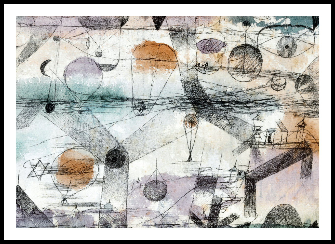Plakat In The Realm Of Air, Paul Klee Vintage do Salonu