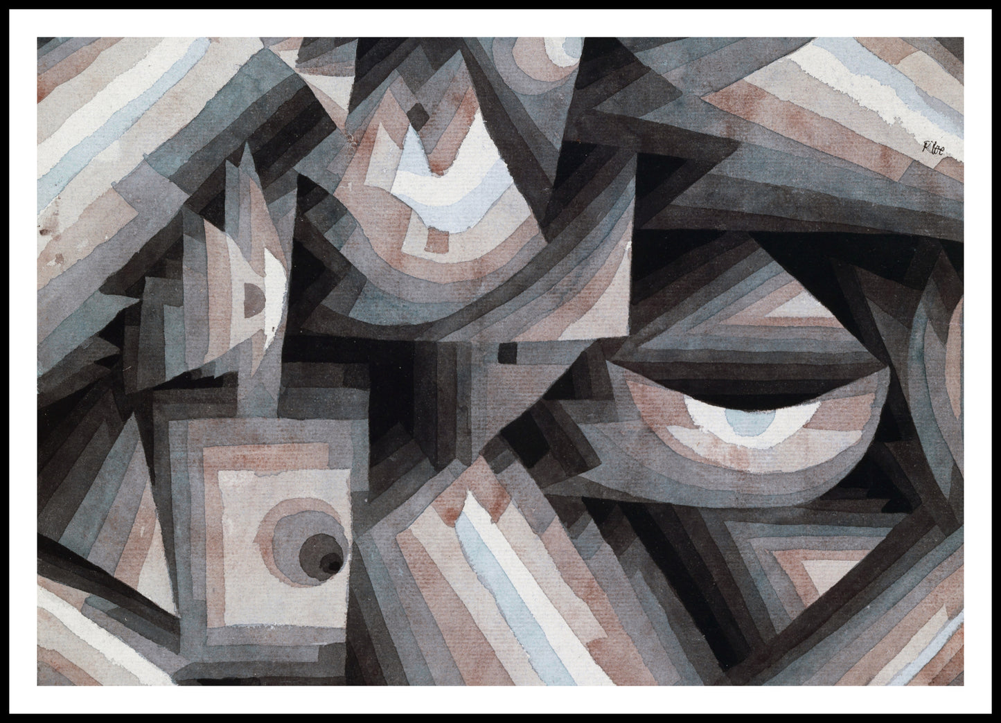 Plakat Crystal Gradation, Paul Klee Vintage do Salonu