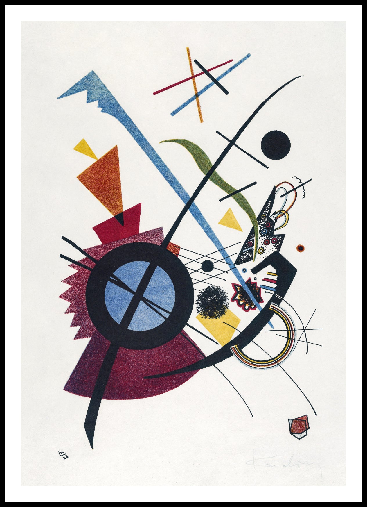 Plakat Fiolet, Wassily Kandinsky Vintage do Salonu