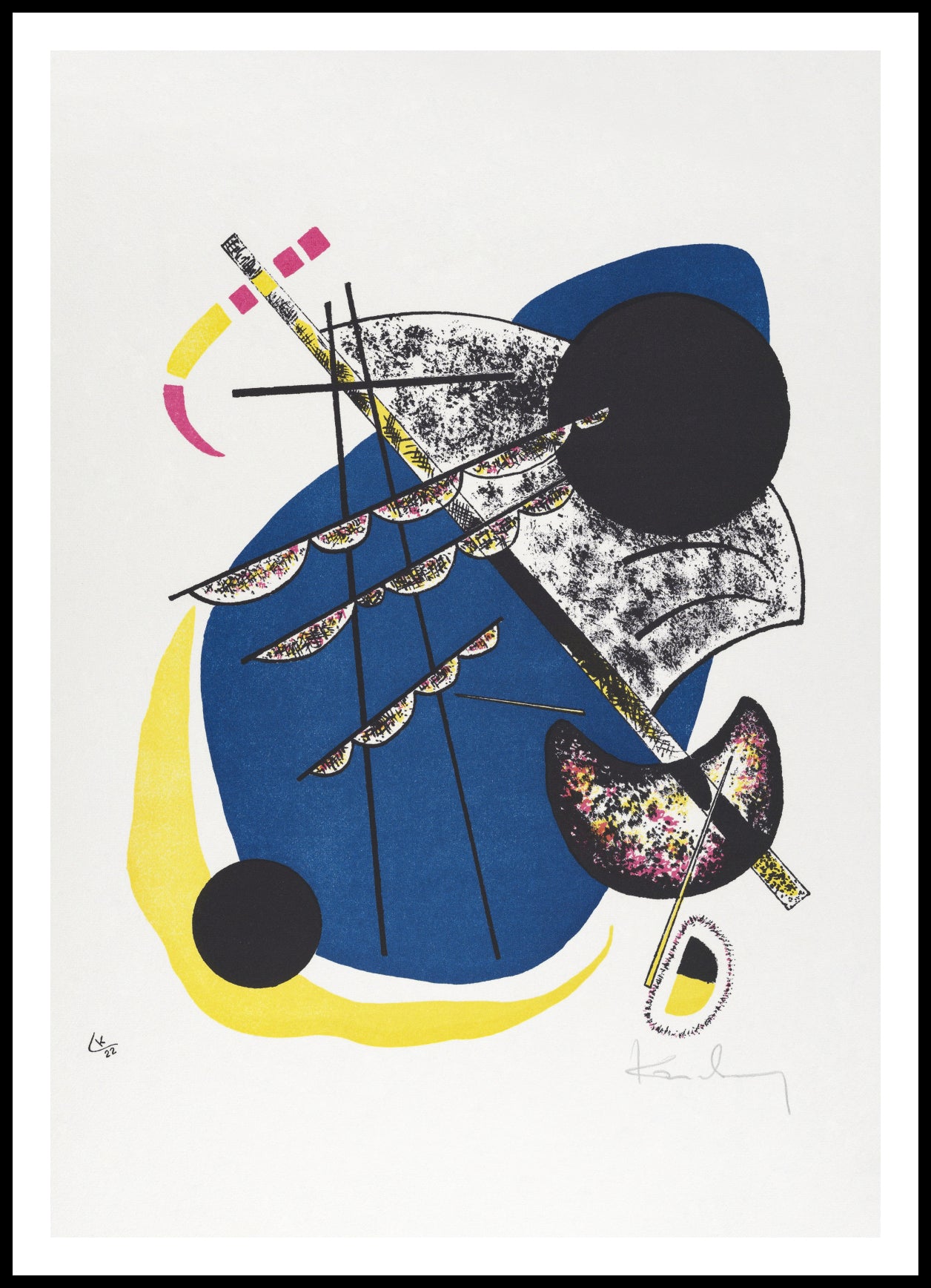 Plakat Kleine Welten II, Wassily Kandinsky Vintage Salon