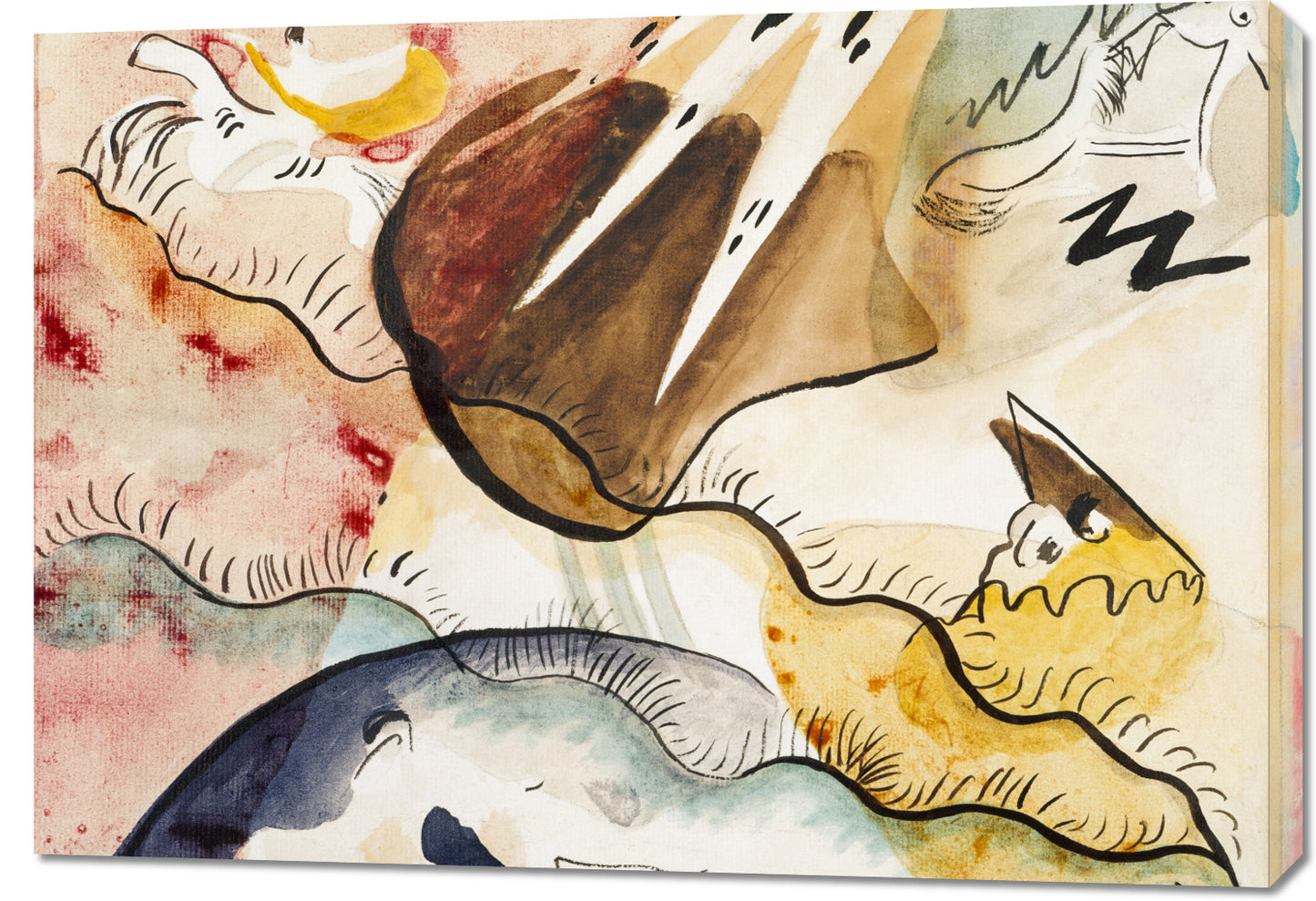 Obraz Rain Landscape, Wassily Kandinsky Vintage do Salonu