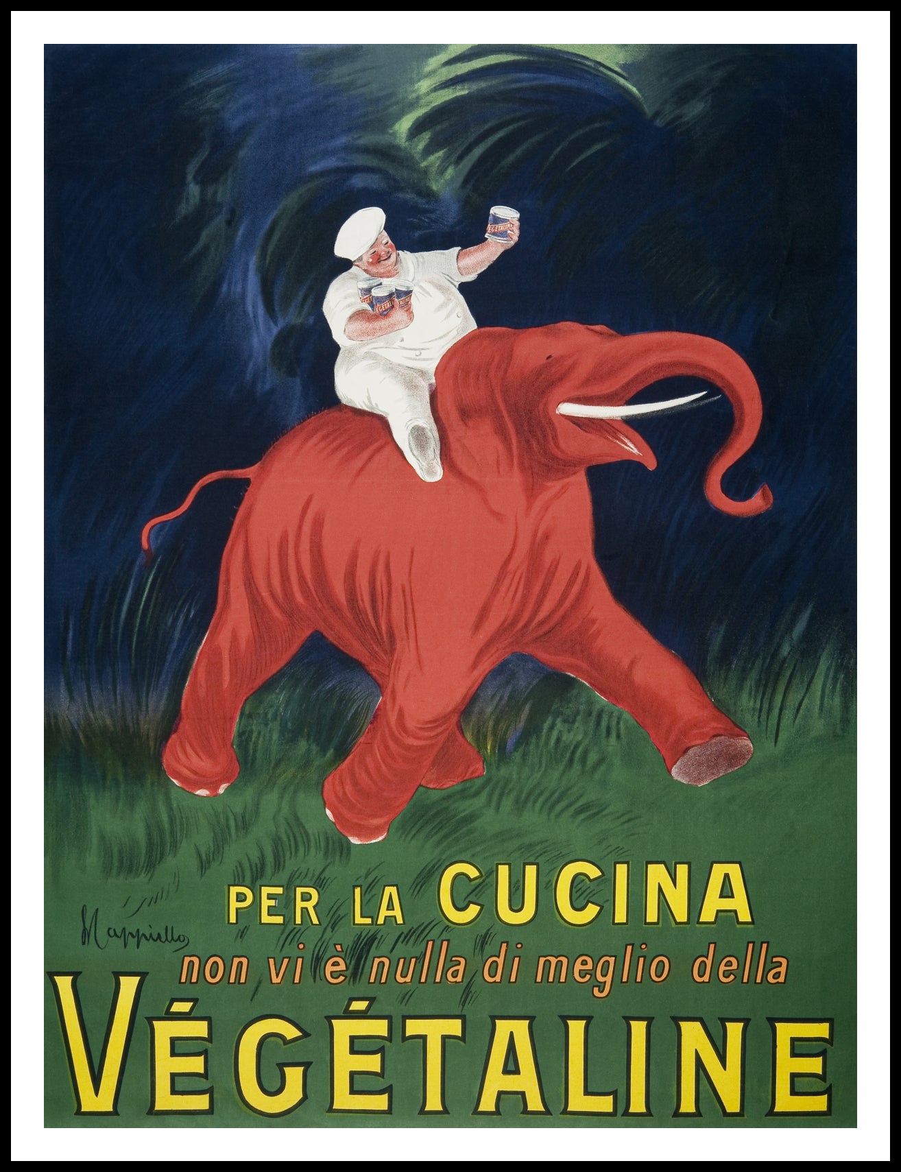 Plakat Vegetaline, Cappiello Vintage do Salonu