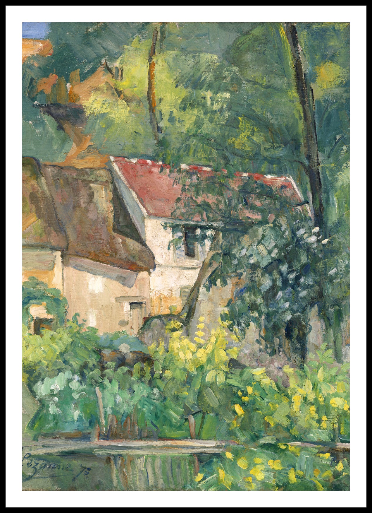 Plakat House of Père Lacroix, Paul Cezanne Vintage Salon