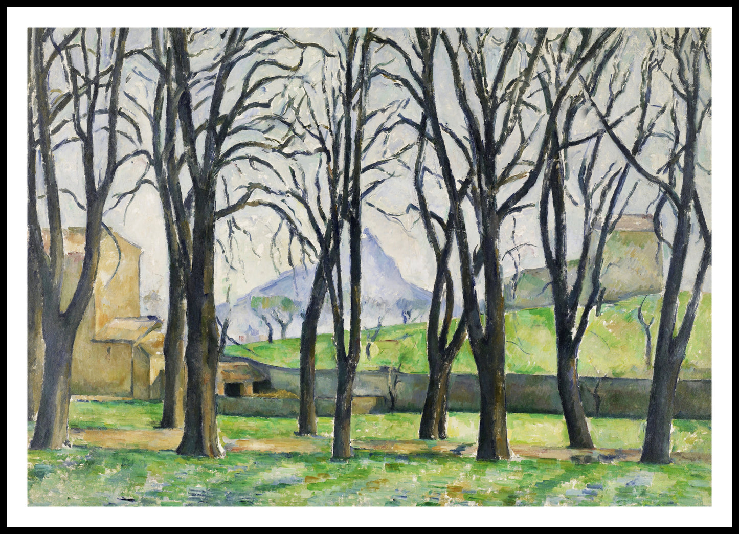 Plakat Chestnut Trees, Paul Cezanne Vintage do Salonu