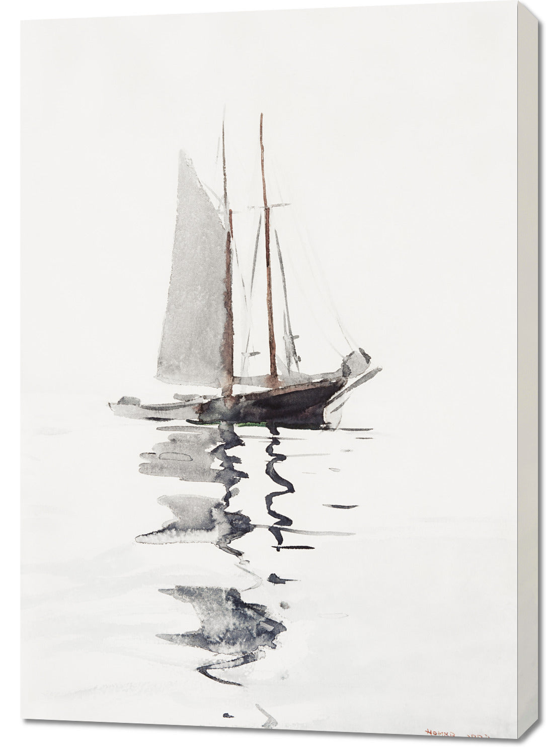 Obraz Szkuner, Winslow Homer Vintage do Salonu