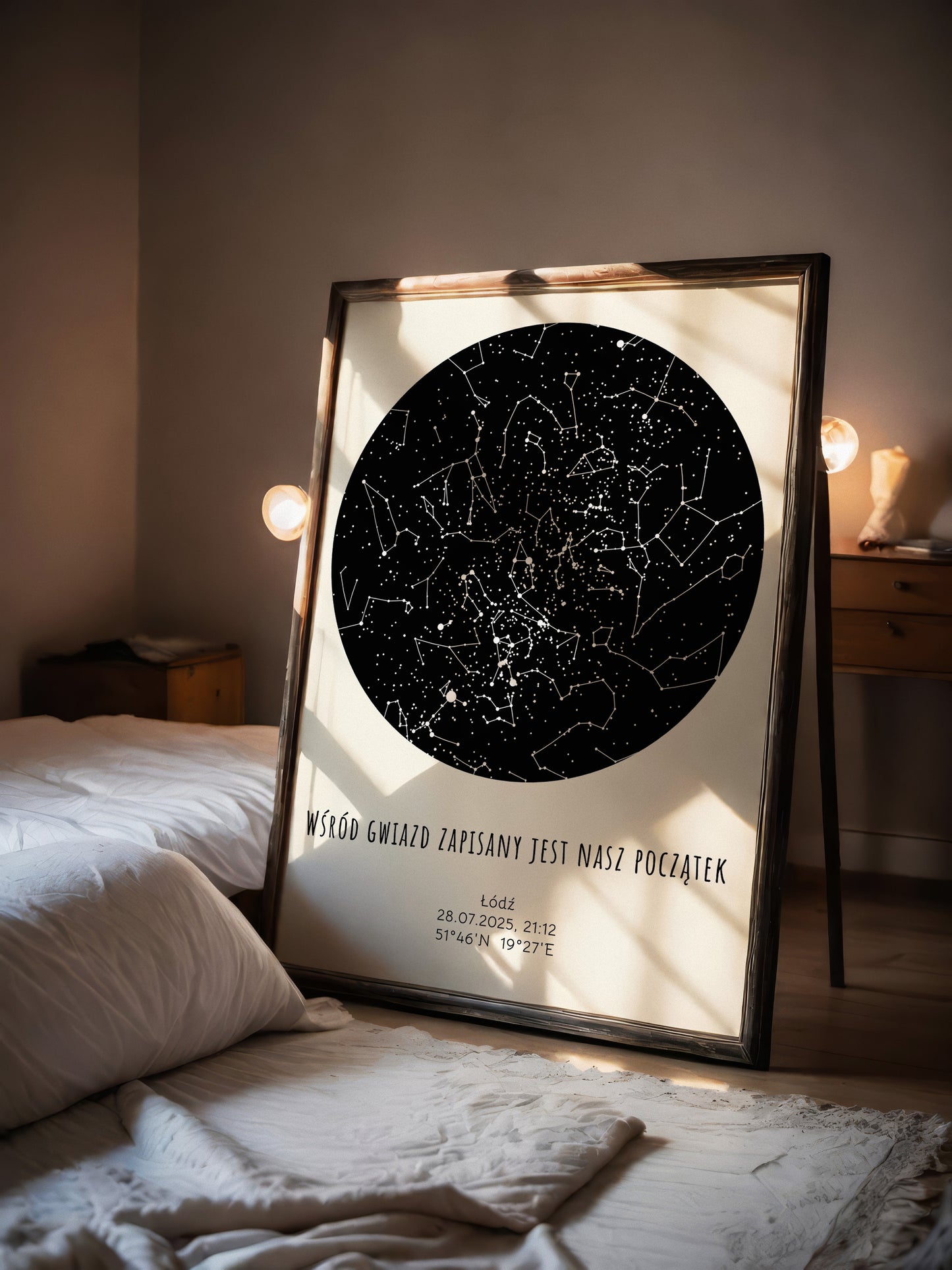 Mapa Gwiazd Personalizowany Plakat Mapa Nieba