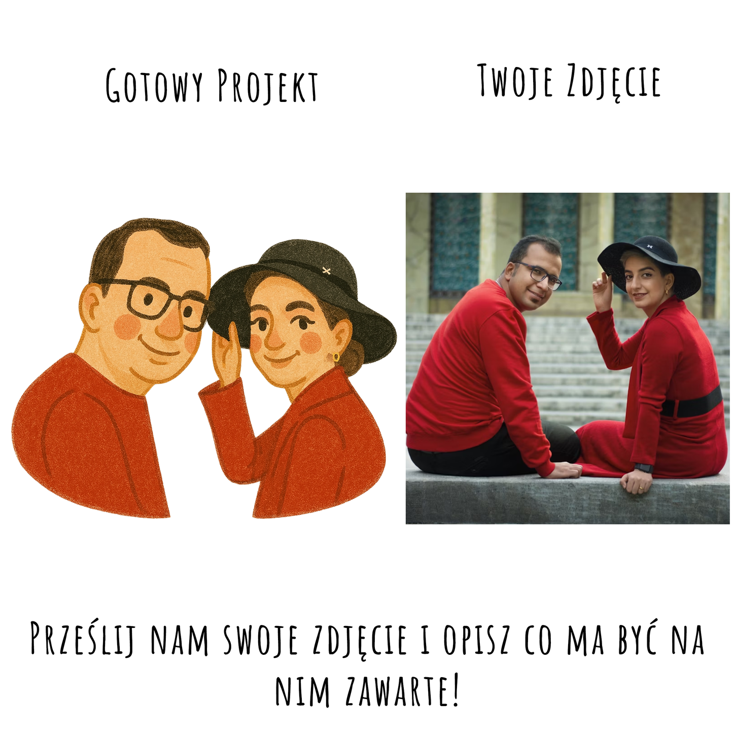 Wydruk z Twojego Zdjęcia Plakat Prezent Urodziny Ślub