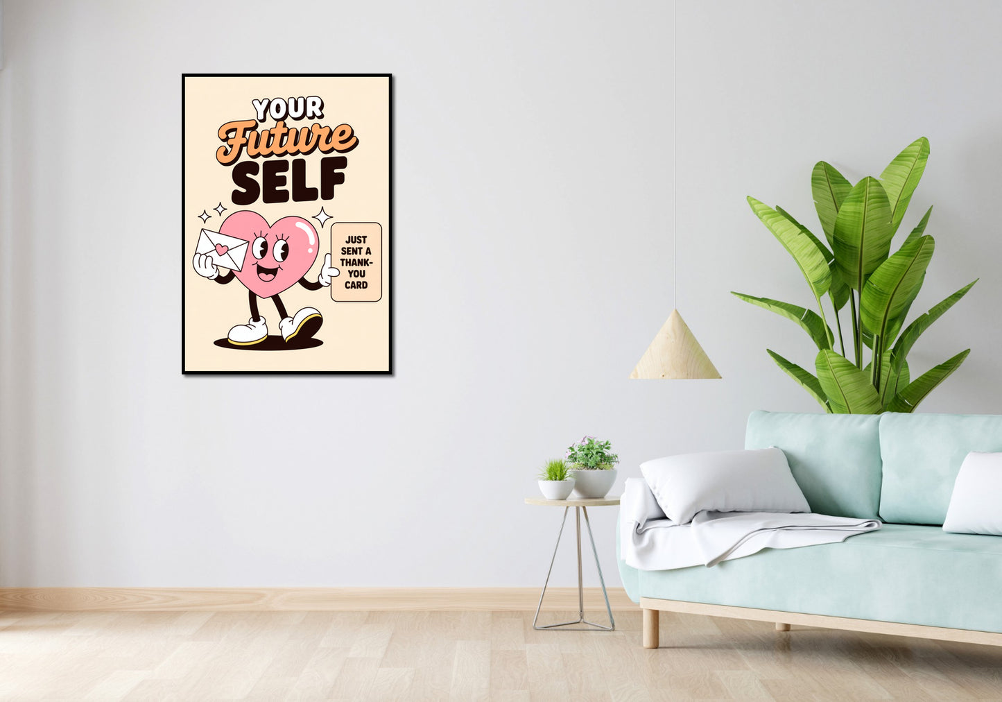 Plakat Motywacyjny Afirmacja Retro Vintage Do Salonu Your Future