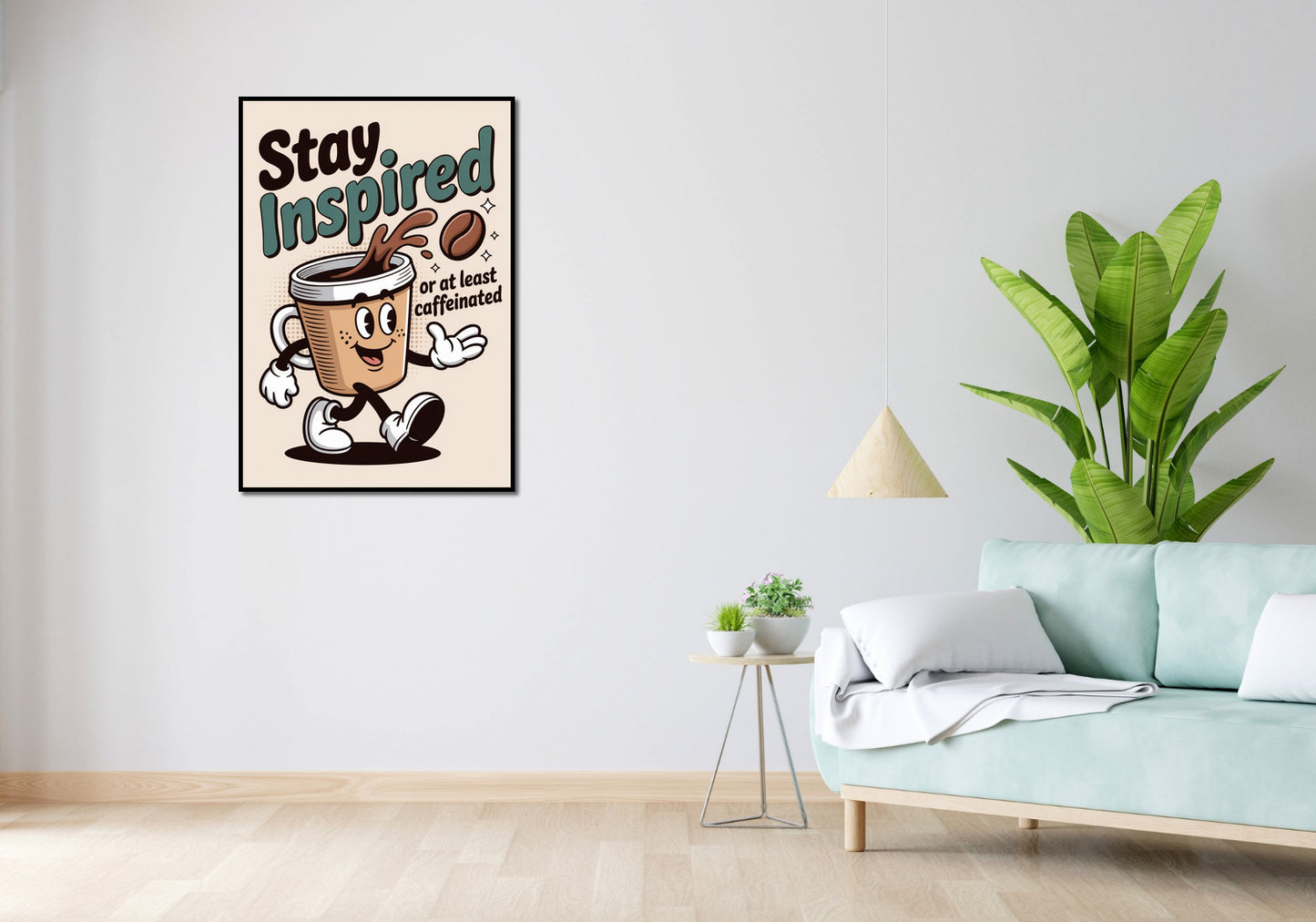 Plakat Motywacyjny Afirmacja Retro Vintage Do Salonu Stay Inspired