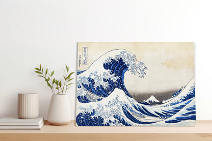 Obraz  Wielka Fala w Kaganawie Katsushika Hokusai Japoński Vintage