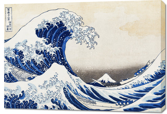 Obraz  Wielka Fala w Kaganawie Katsushika Hokusai Japoński Vintage
