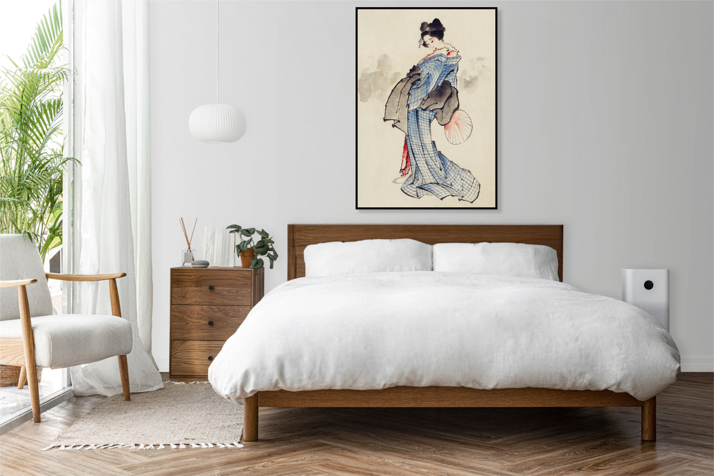 Plakat  Gejsza Katsushika Hokusai Japoński Vintage do Salonu
