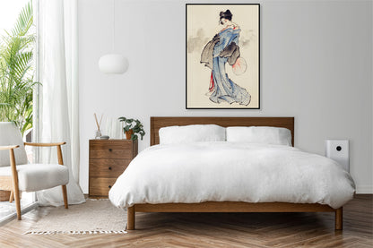 Plakat  Gejsza Katsushika Hokusai Japoński Vintage do Salonu
