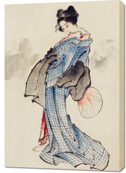 Obraz  Gejsza Katsushika Hokusai Japoński Vintage do Salonu