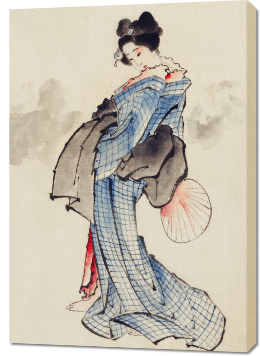 Obraz  Gejsza Katsushika Hokusai Japoński Vintage do Salonu
