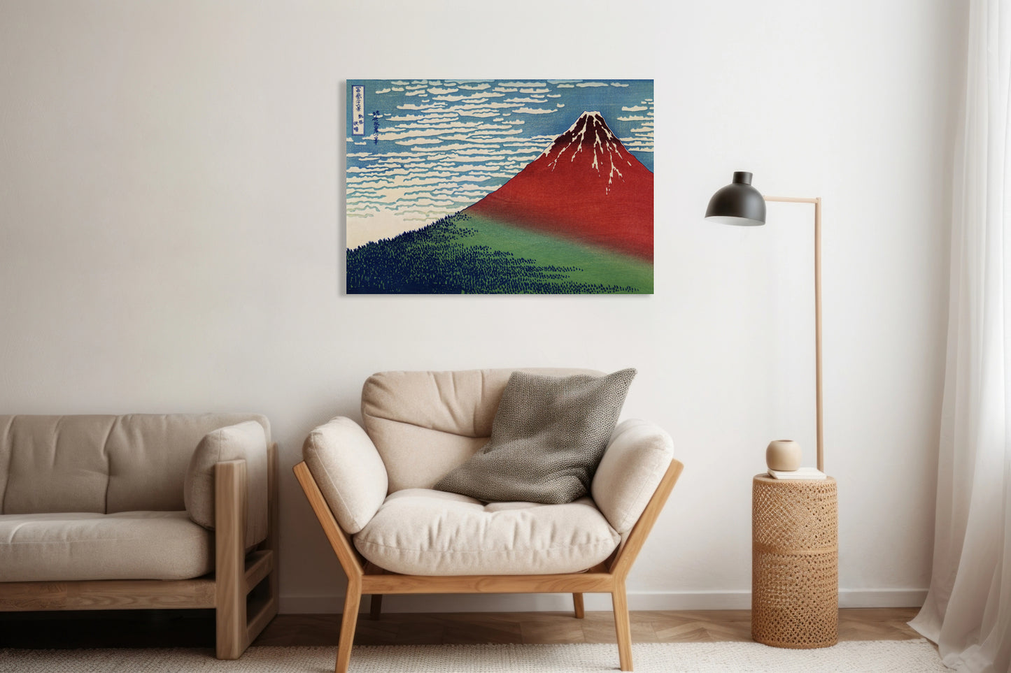 Obraz  Fine Wind, Clear Morning Katsushika Hokusai Vintage do Salonu