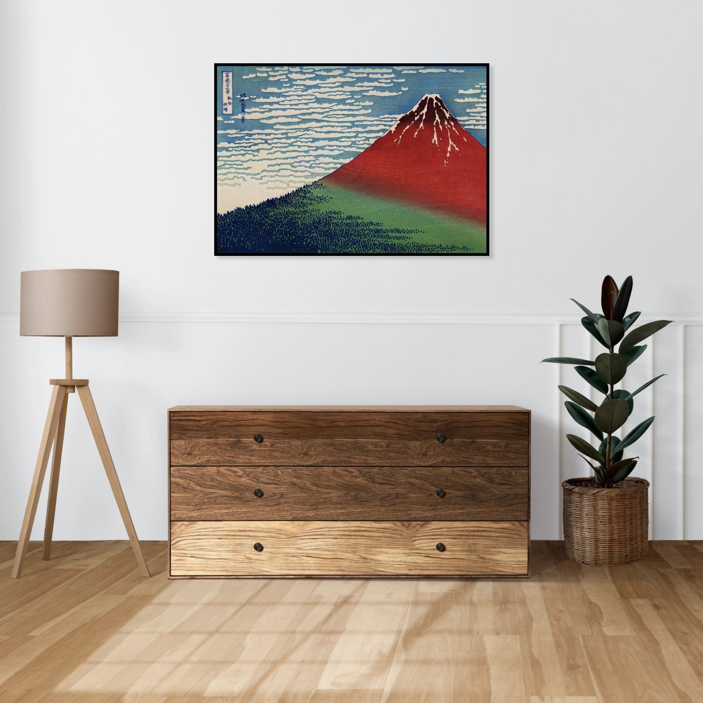 Plakat  Fine Wind, Clear Morning Katsushika Hokusai Vintage do Salonu